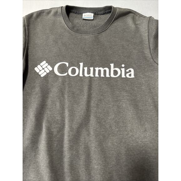 Columbia Men's Med Gray Pull Over Sweatshirt Basic Everyday Cozy Athleisure Warm - Picture 3 of 8